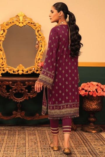 Alkaram FC-34L-22-Deep Mauve Festive Eid Lawn 2022 Online Shopping